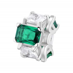 Charm Fancy in Argento con Zirconi Emerald FLG02 - Brosway