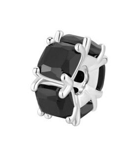 Charm Fancy in Argento con Zirconi Neri FMB03 - Brosway
