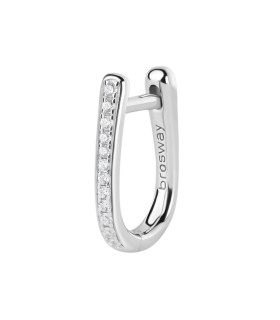 Orecchino Donna a U Fancy in Argento con Zirconi Bianchi FIW10 - Brosway