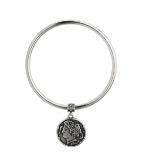 Bracciale Donna Cerchio Rigido con Moneta BM2188- Suali