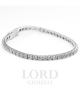 Bracciale Tennis in oro Bianco con Diamanti Bianchi ct. 3,00 G SI - Davite & Delucchi