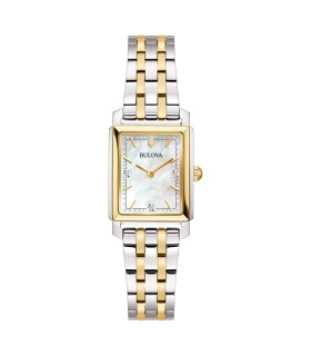 Orologio Donna Classic Sutton Tank Bicolore 98P220 - Bulova