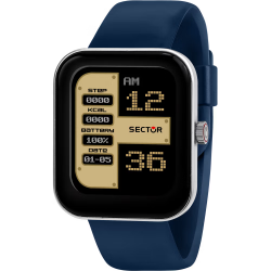 Orologio Smartwatch S-03 in Silicone Blu R3251294501 - Sector