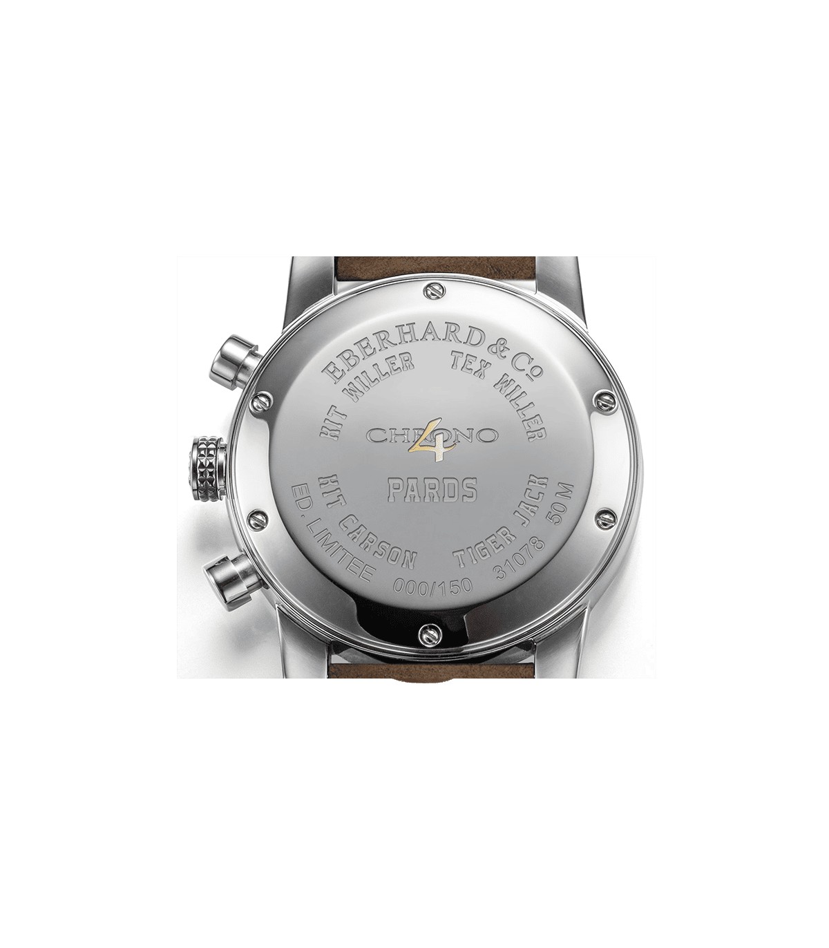 Orologio Uomo Eberhard Automatico Limited Edition TEX della Collezione Chrono 4 di Eberhard.Cassa di Diametro 42mm in Acciaio