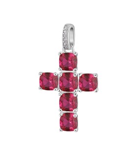 Pendente Donna Fancy Croce in Argento Passion Ruby FPR12 - Brosway