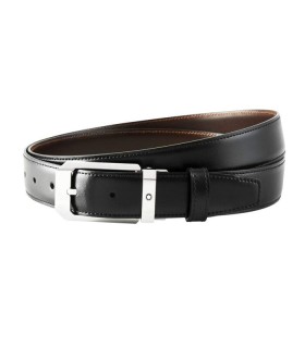 Cintura Reversibile in Pelle Nera/Marrone 30mm 116579 - Montblanc