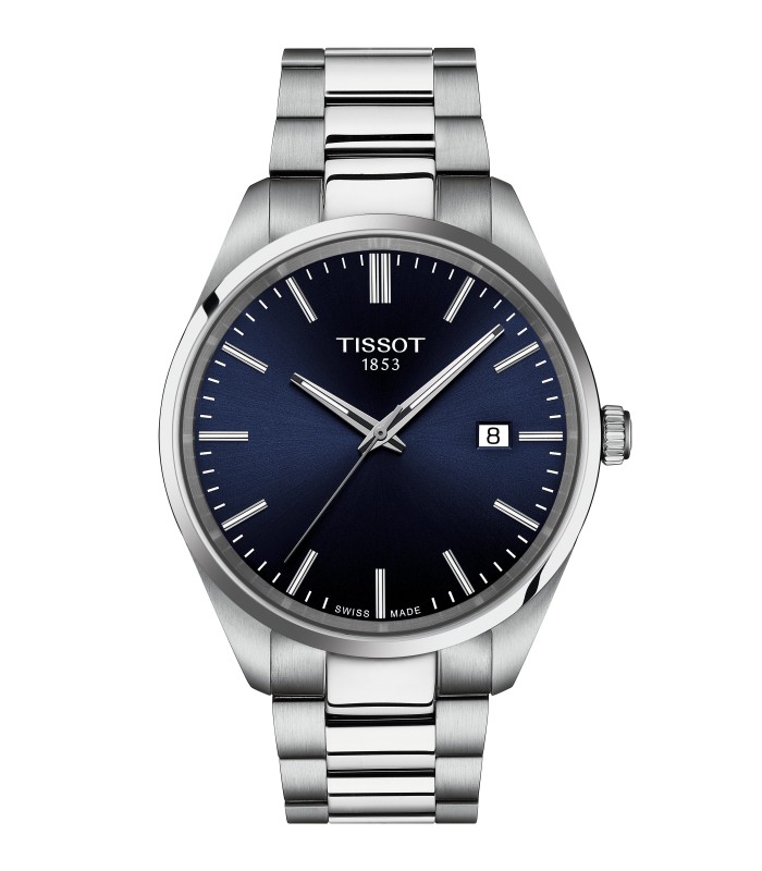 Orologio Pr 100 40mm in Acciaio Quadrante Blu T150.410.11.041.00