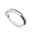 Anello Uomo Insignia 925 a Fede in Argento e Vite in Oro Rosa EXA152R - Zancan