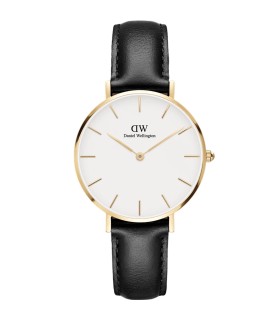 Orologio Classic Sheffield 32mm in Acciaio Dorato e Pelle Nera DW00100549 - Daniel Wellington