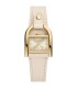 Orologio Donna Harwell in Pelle Beige e Cassa Quadrata in Acciaio Dorato ES5280 - Fossil