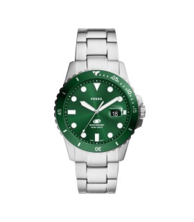 Orologio Uomo Fossil Blue Solo Tempo Acciaio Quadrante Verde FS6033 - Fossil