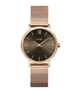 Orologio Minuit Mesh, Grey, rose Gold CW10207 - Cluse