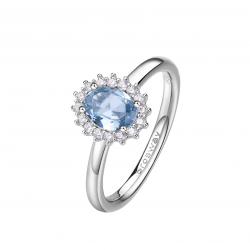 Anello Donna Fancy Kate in Argento e Zirconia Light Sapphire FCL74 - Brosway