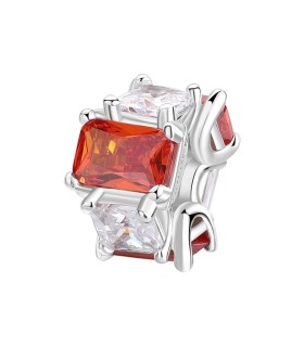 Charm Fancy in Argento con Zirconi Bianchi e Arancio FVO01 - Brosway