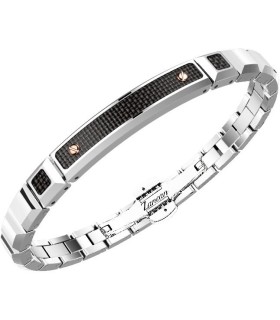 Bracciale Uomo in Acciaio e Fibra di Carbonio EHB372  - Zancan