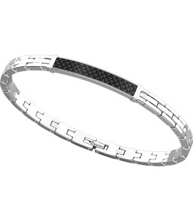 Bracciale Uomo Hi- Teck in Acciaio e Carbonio EHB260 - Zancan