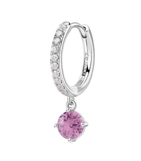 Orecchino Donna Fancy Cerchietto in Argento e Zirconia BIanchie e Rosa FVP83 - Brosway