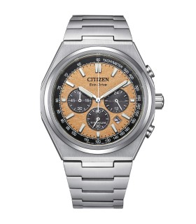 Orologio Uomo Crono Super Titanio 4610 Quadrante Salmone CA4610-85Z- Citizen