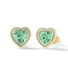Orecchini Bimba in Argento Cuore Pietra Azzurra NAN0506 - Nanan