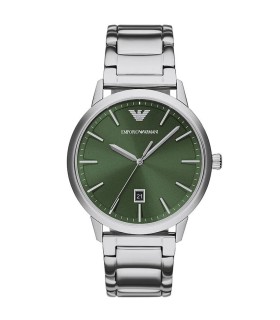 Orologio Uomo Ruggero in Acciaio Quadrante Verde Solo Tempo AR11575 - Emporio Armani