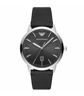 Orologio Uomo Ruggero Solo Tempo in Pelle Nera AR11193 - Emporio Armani