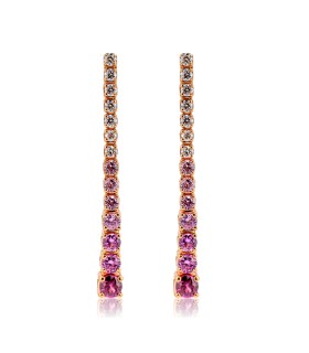 Orecchini Davite&Delucchi - Donna Pendenti in Oro Zaffiri e Diamanti