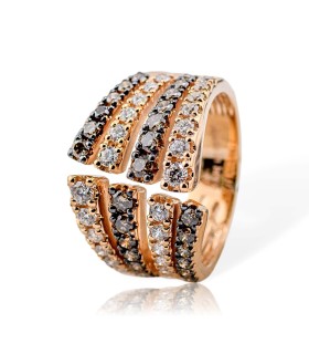 Anello Davite&Delucchi - Donna Fascia in Oro con Diamanti AA 032406 BR