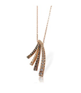 Collana Davite&Delucchi - Donna Oro Rosa con Diamanti CLN012164 BR