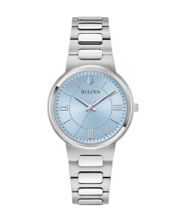 Orologio Donna Solo Tempo in Acciaio Quadrante Ice Blu 96L336 - Bulova