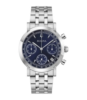Orologio Uomo Cronografo Precisionist in Acciaio Quadrante Blu 96B458 - Bulova