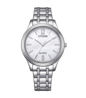 Orologio Donna Lady Elegance Ecodrive Acciaio Quadrante Bianco EM0411-71A - Citizen