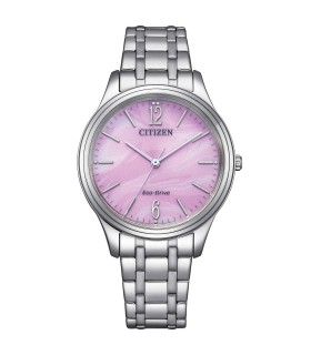 Orologio Donna Lady Elegance Ecodrive Acciaio Quadrante Rosa EM0411-71x - Citizen