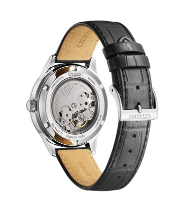 Orologio Uomo Automatico in Pelle Nera  NY4058-01E - Citizen