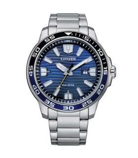 Orologio Citizen - Uomo Marine Sport in Acciaio Eco-Drive con Quadrante Blu 8018225031633