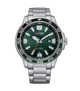 Orologio Citizen - Uomo Marine Sport Ecodrive in Acciaio con Quadrante Verde 8018225031640