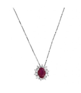 Collana Davite&Delucchi - Donna in Oro con Rubino Diamanti CLN011948 RB