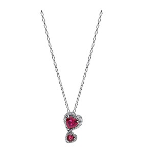 Collana Doppi Cuori Rossi 393658C01-60 - Pandora