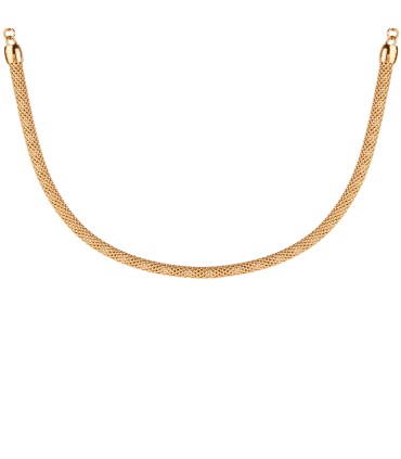 Collana Rebecca Donna in Bronzo Dorato Maglia a Rete Effetto Fope BATKOO08 Collezione Athena - Rebecca