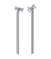 Orecchini Pendenti Fiocco Luminoso e Pavè a Cascata 293544C01 - Pandora