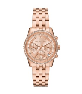 Orologio Michael Kors Donna Ritz Crono in Acciaio Rosè MK7531 - Michael Kors