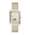 Orologio Fossil Donna Raquel Cassa Rettangolare Acciaio Bicolore Fasi Lunari ES5399 - Fossil