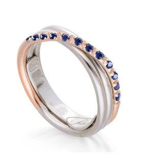 Anello Rubinia Gioielli - Donna Filodellavita 3Fili Zaffiri AN8ARZB
