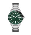 Orologio Uomo in Acciaio Quadrante Verde Solo Tempo - Emporio Armani
