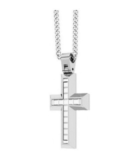 Collana Uomo in Acciaio Croce EHC216- Zancan