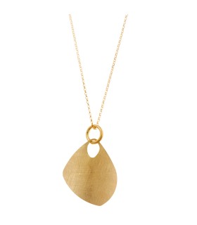Collana Donna Bamboo in Argento Dorato con Finitura Diamantata 203C0070 - Salvatore Plata