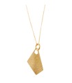 Collana Donna Bamboo in Argento Dorato con Finitura Diamantata 203C0071 - Salvatore Plata