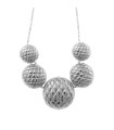 Collana Donna Grace J. In Metallo Rodiato con 5Cerchi con Rombi 151CM006 - Salvatore Plata