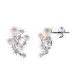 Orecchini Salvatore Plata Donna Lobo con Perle e Zirconi in Argento 272A0032 - Salvatore Plata