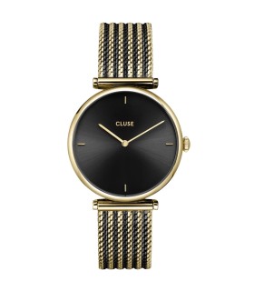 Orologio Cluse - Triomphe Black and Gold Mesh CW10403