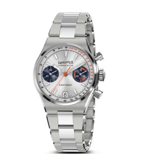 Orologio Eberhard Contodat Chronographe Quadrante Argentè 31156.03 - Eberhard